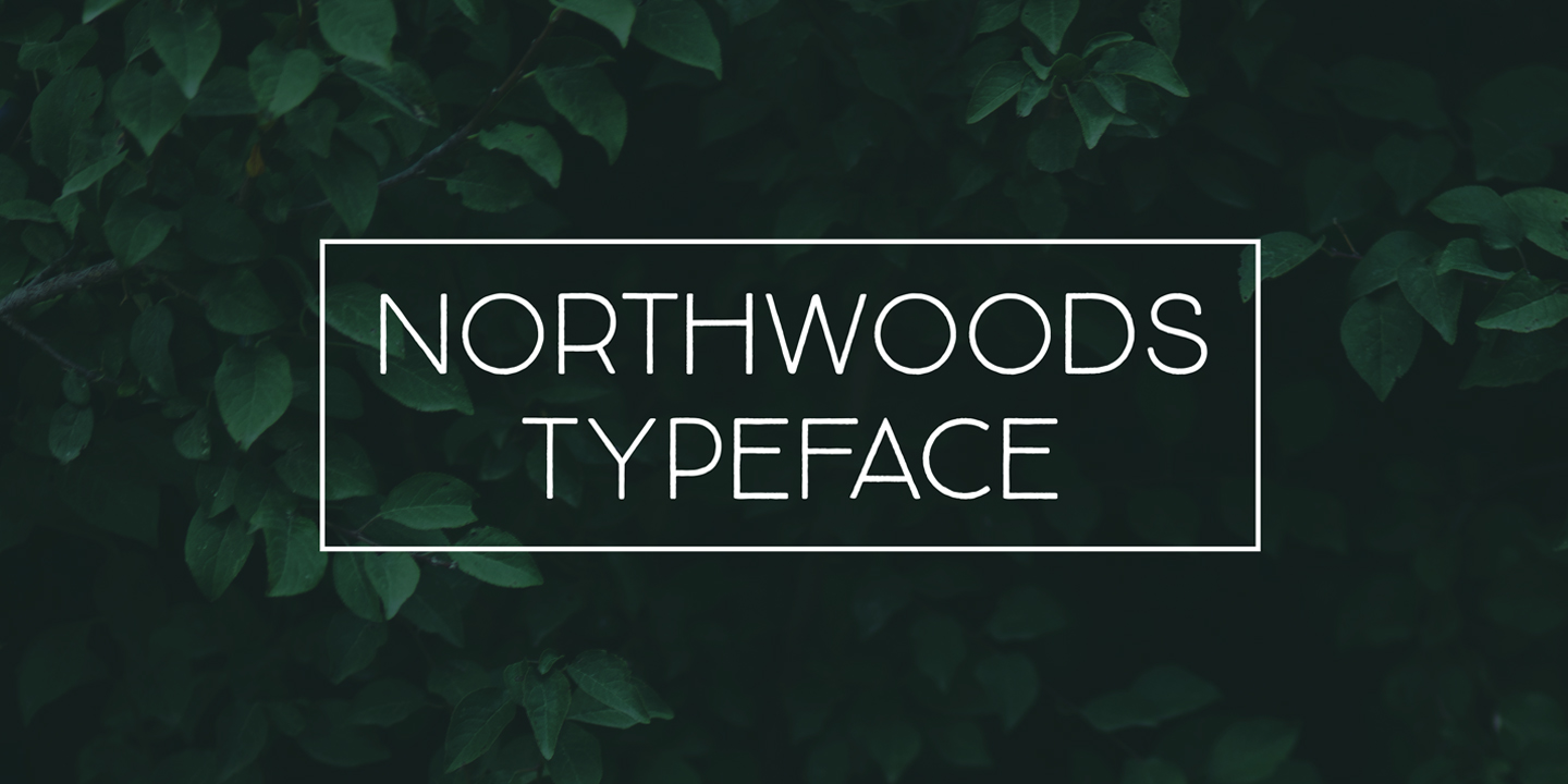 Пример шрифта Northwoods #1